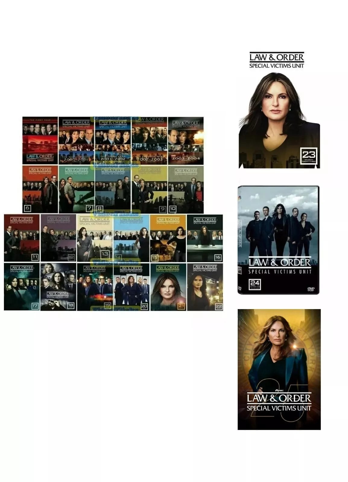 Law & Order Special Victims Unit Seasons 1-25 (DVD) | Complete Crime Drama Set
