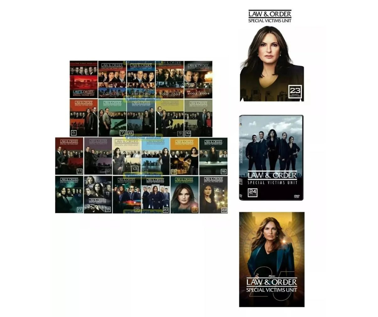 Law & Order Special Victims Unit Seasons 1-25 (DVD) | Complete Crime Drama Set