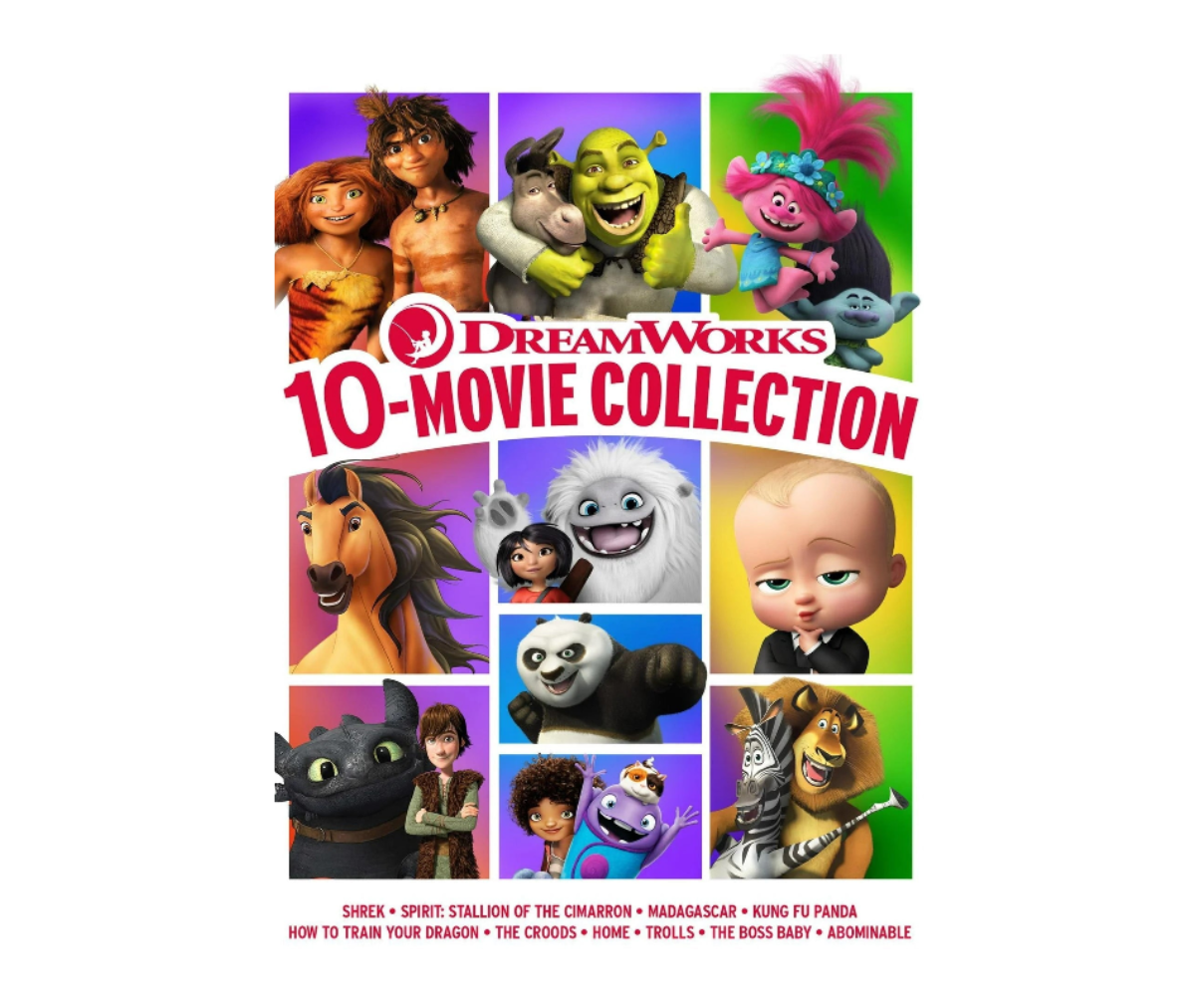 DreamWorks 10-Movie Collection DVD | Family Animated Movie Box Set