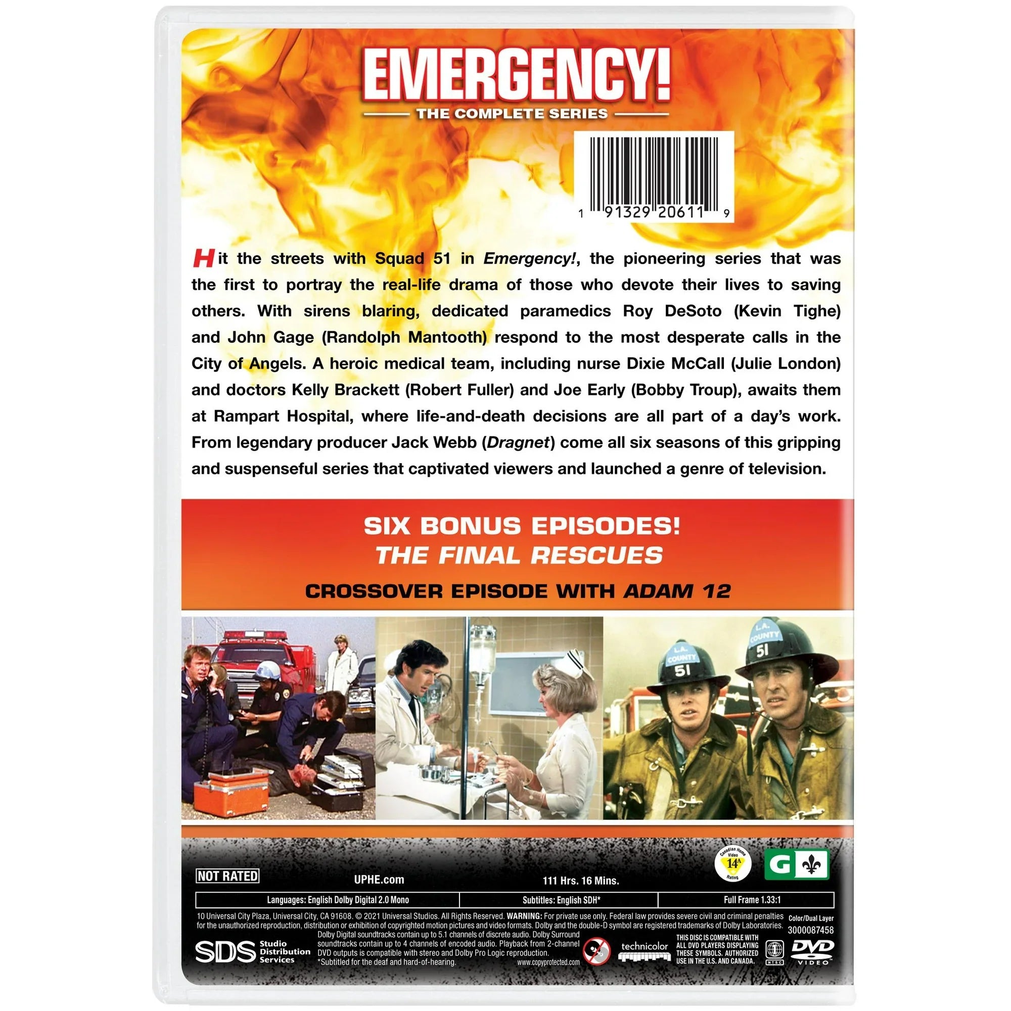 Emergency! Complete Series DVD  Seasons 1-7 Drama, Action & Adventure Box Set